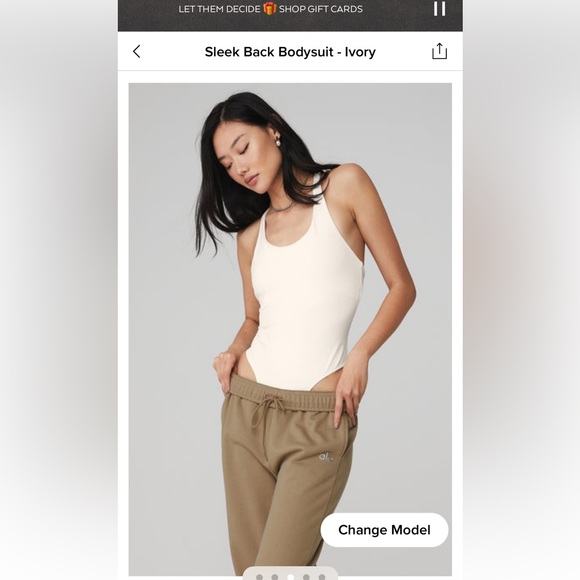 Alo Sleek Back Bodysuit NWT - Picture 3 of 7